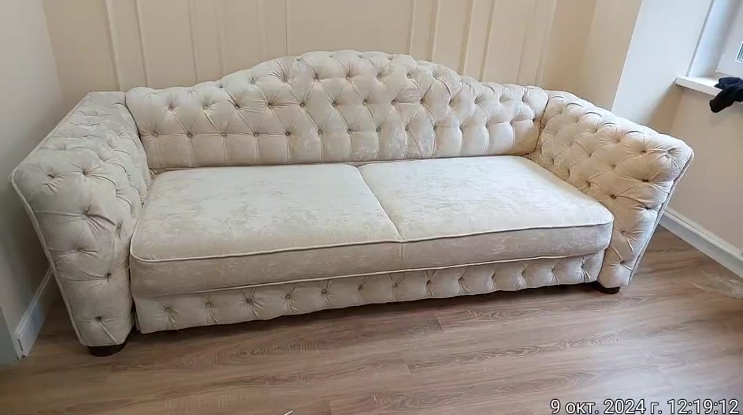 Обивка дивана. Орехово